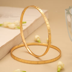 Simple and Sleek Design Golden Bangles