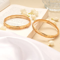 Premium Enamel Design Golden Bangles