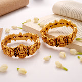 Antique Lakshmi Peacock Golden Bangles