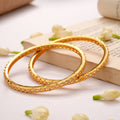 Simple Stone Gold Plated Bangles