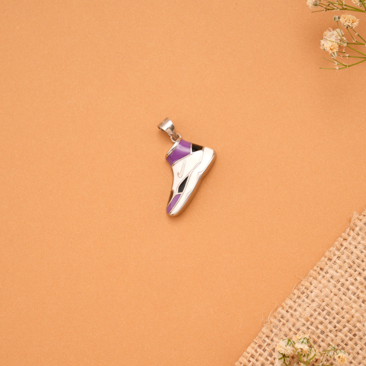 Trendy Purple Street Sneaker Pendant