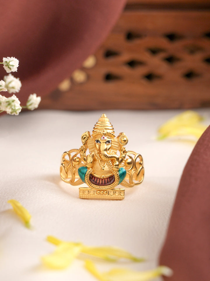 Vinayagar Blessings Gold Ring