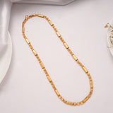 Bold Braided Design Golden Chain