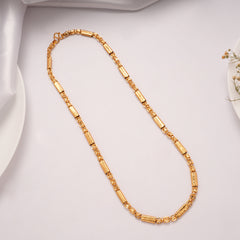 Bold Braided Design Golden Chain