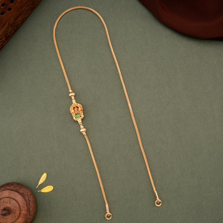 Classic Lakshmi Silver Gold Plated Mugappu Chain
