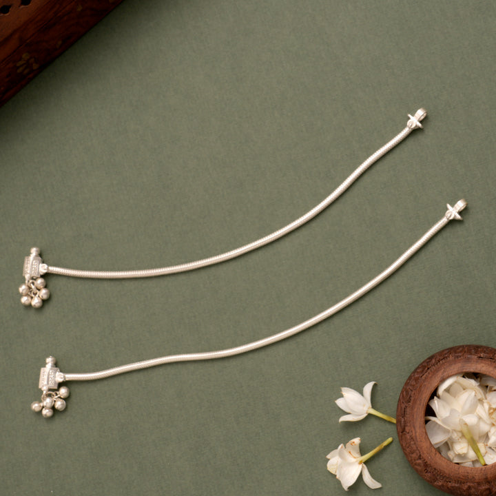 Lightweight Plain Silver Anklet