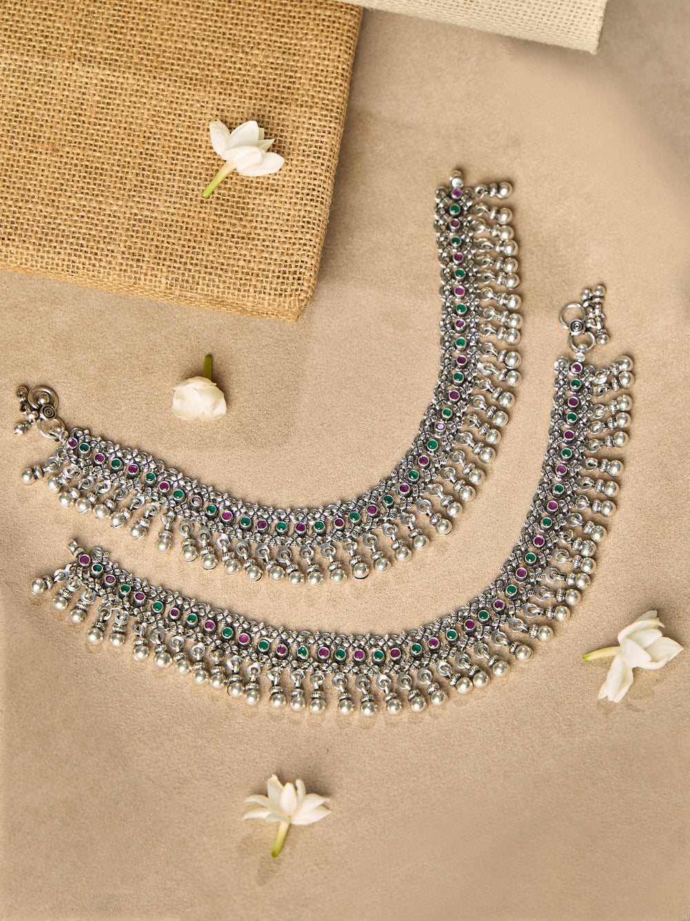 Rajasthani Heritage Antique Anklet