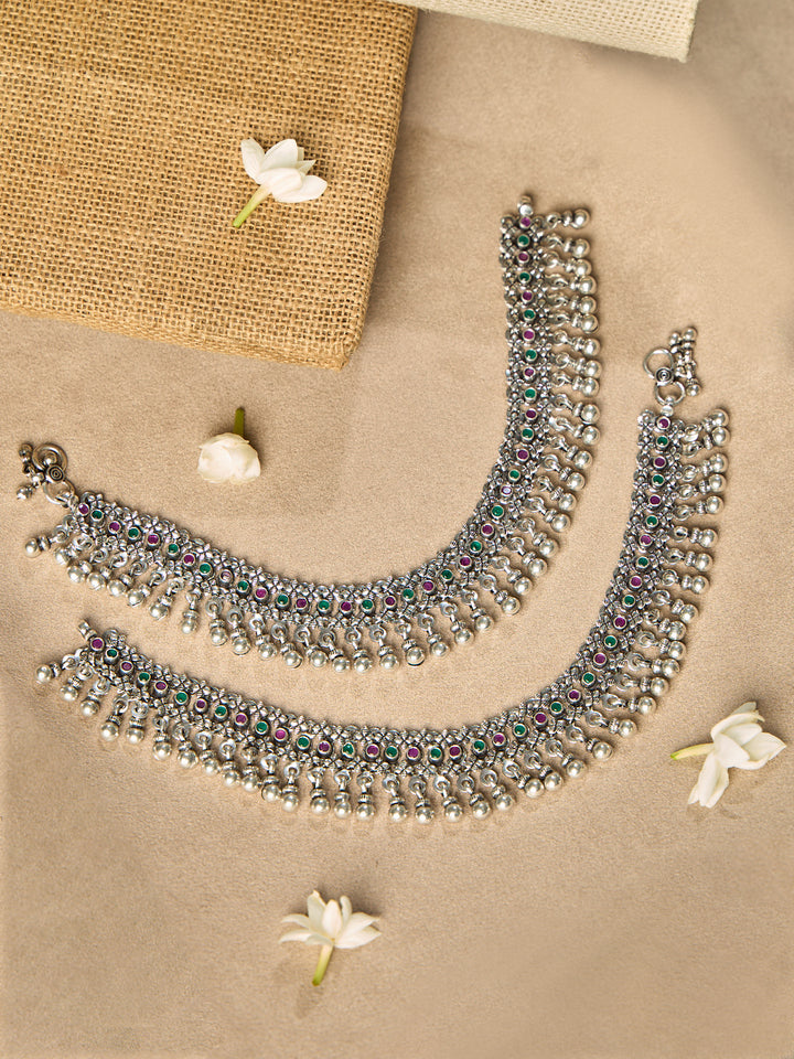 Rajasthani Heritage Antique Anklet