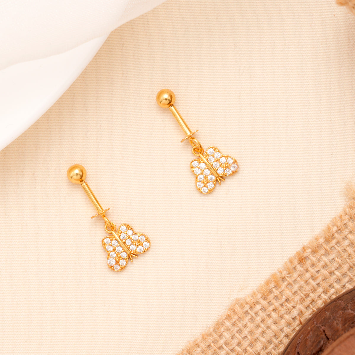 Butterfly Design Drops Golden Koppu