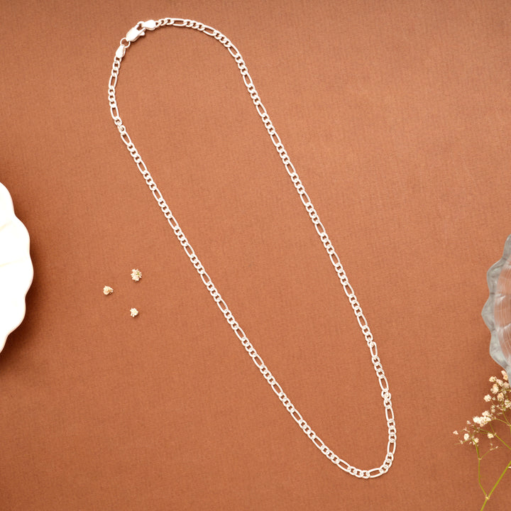 Italian Figaro Silver Men’s Chain