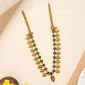 Divine Lakshmi with Ganesha Golden Mango Haram