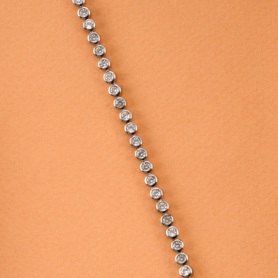 Classic Silver Tennis Women's Bracelet