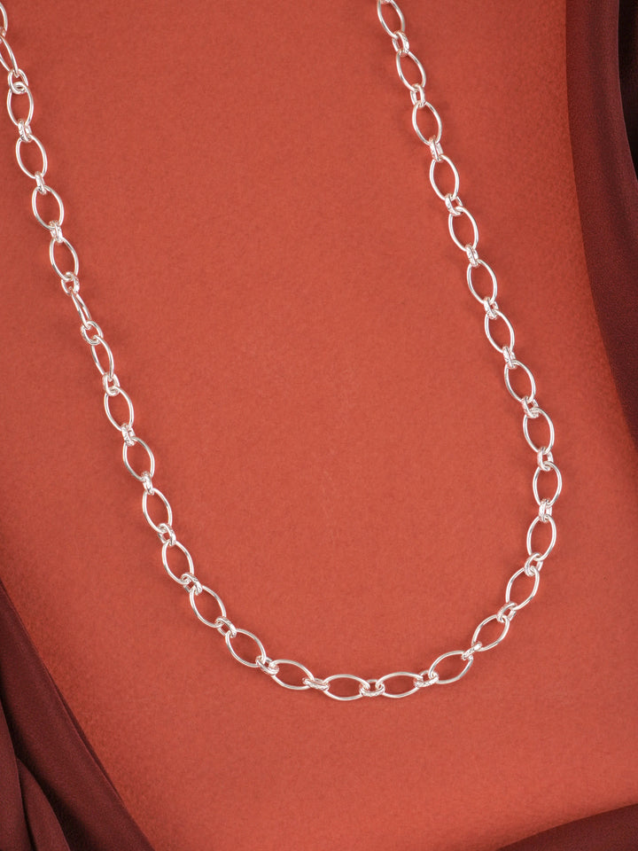 Rolo Link Silver Chain for Men