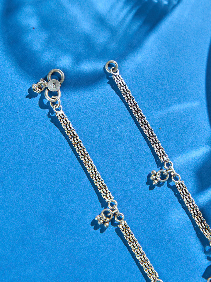 Ruby Bloom Floral  Antique Anklet