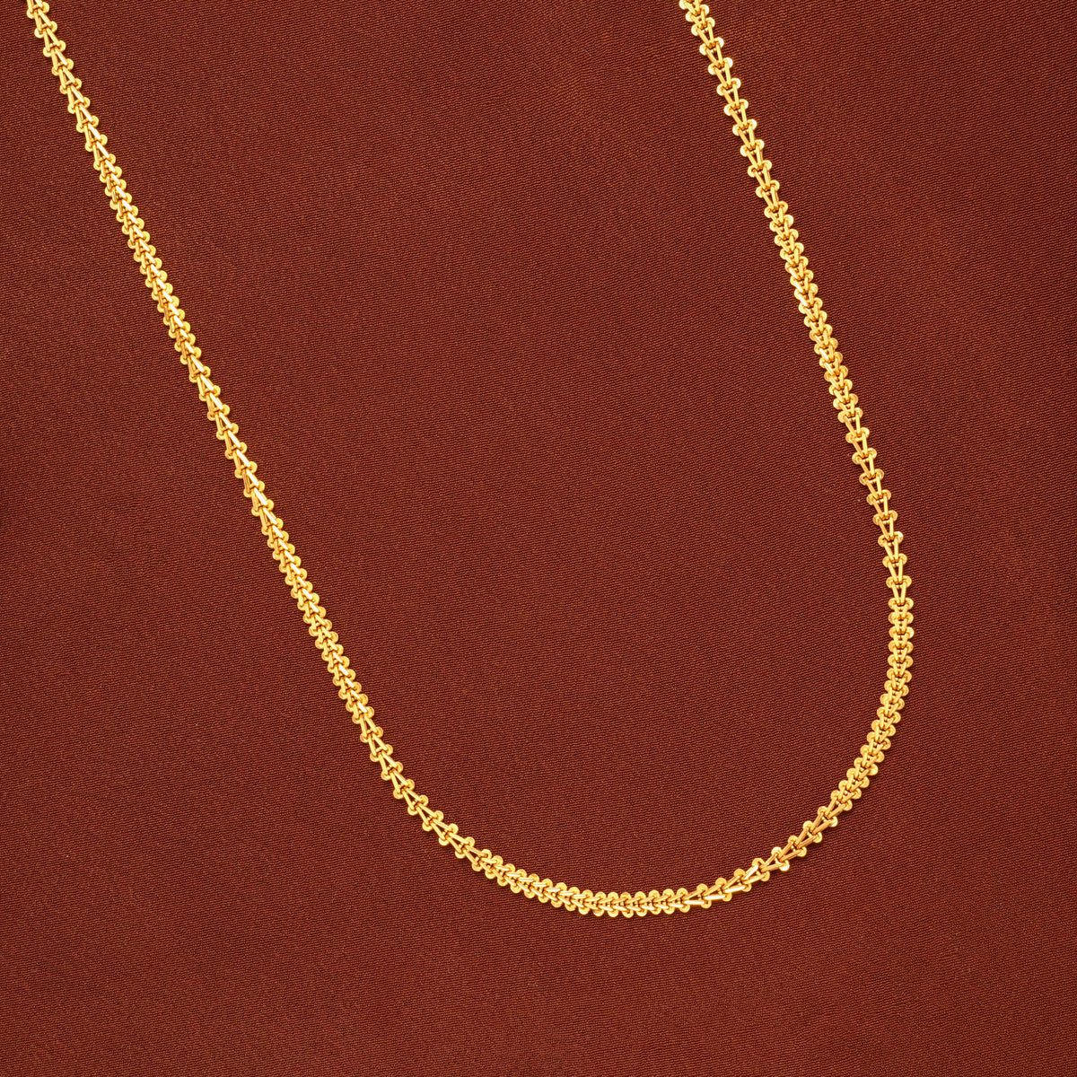Classic Micro Braid Gold Chain for Women