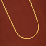 Classic Micro Braid Gold Chain for Women