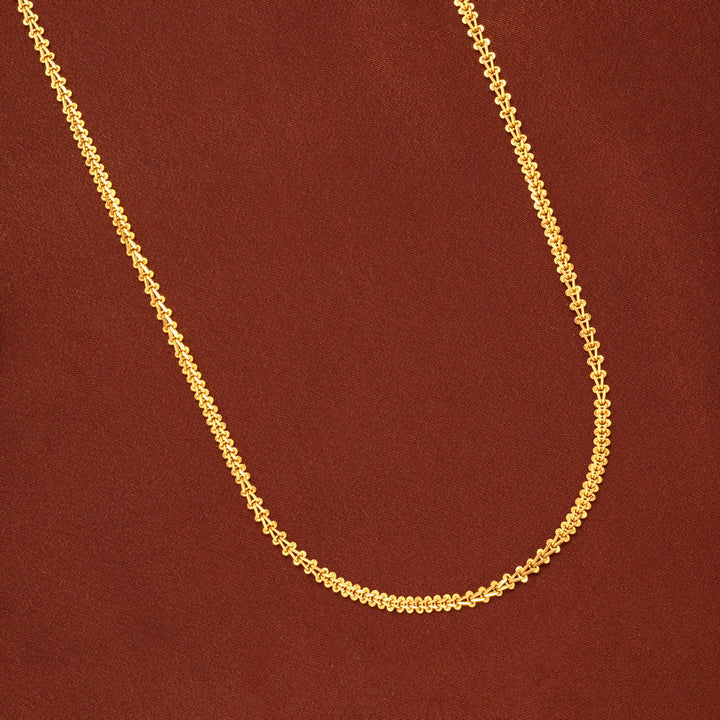Classic Micro Braid Gold Chain for Women