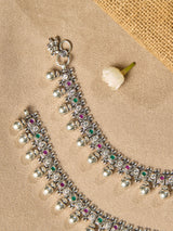 Jeweled Whisper Antique Anklet