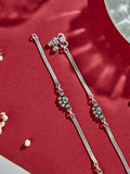 Heritage Sparkle with Ruby & Green Anklet