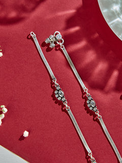 Heritage Sparkle with Ruby & Green Anklet