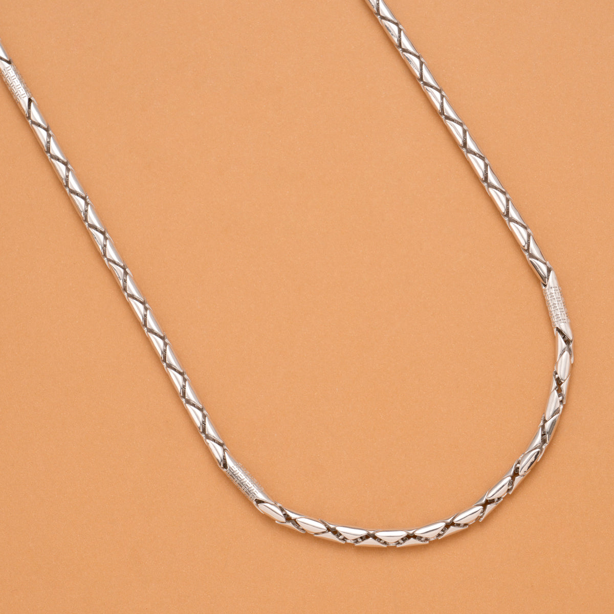 Bullet Bahubali Men's Silver Chain