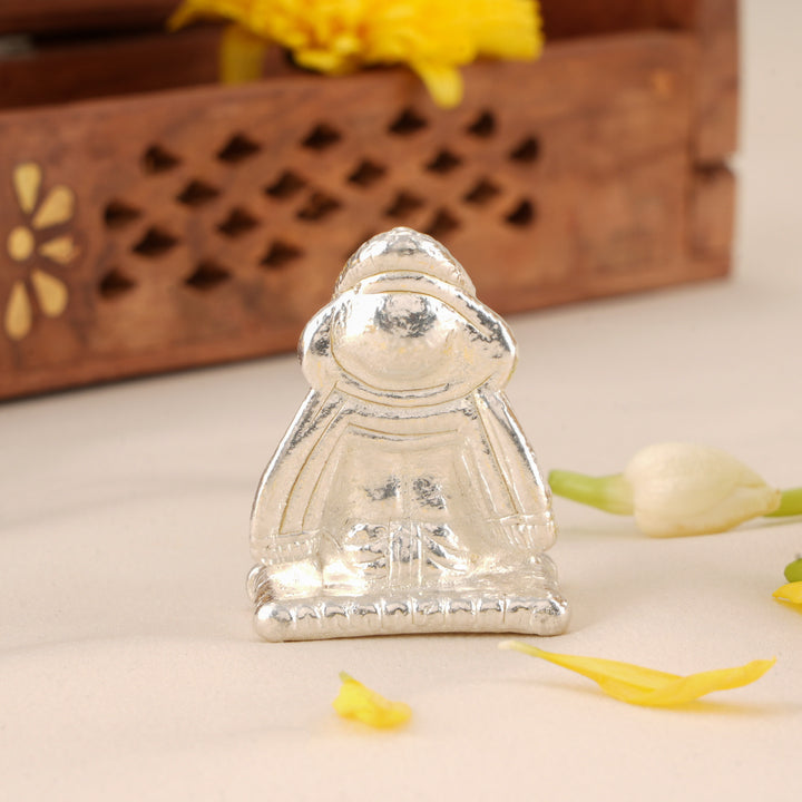 Devotional Vinayaka Silver Idol