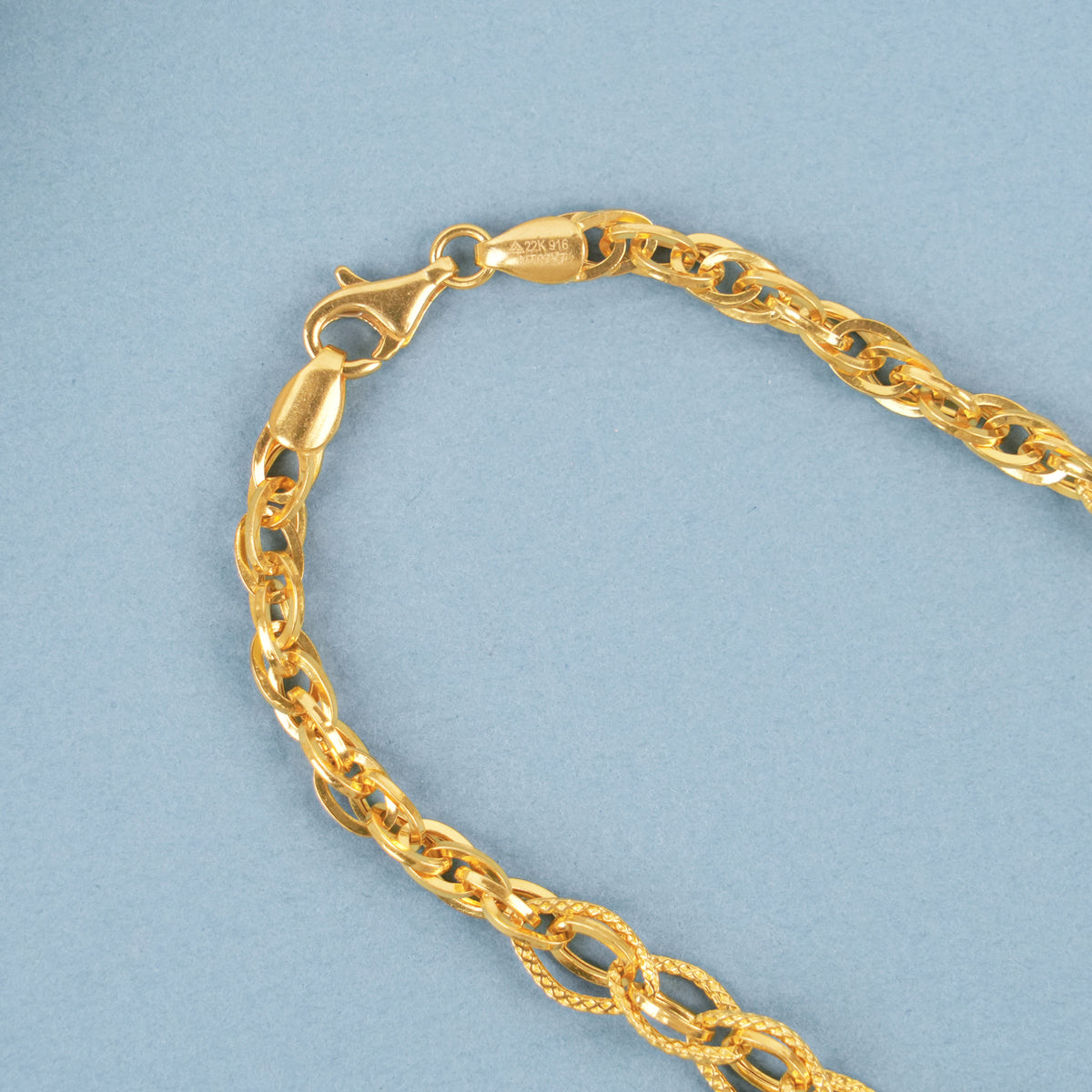 Elegant Gold Double Link Chain