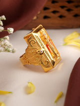 Elegance of Lord Muruga Gold Ring