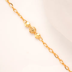 Pearl Gold Overlay Ball Charm Bracelet