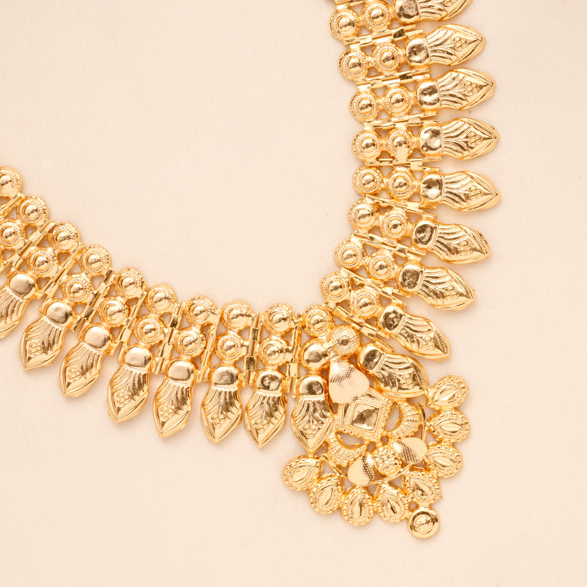 Bridal Wear Mango Kerala Gold Plated Necklace
