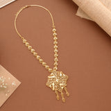 Blossom Floral Casting Golden Necklace Set