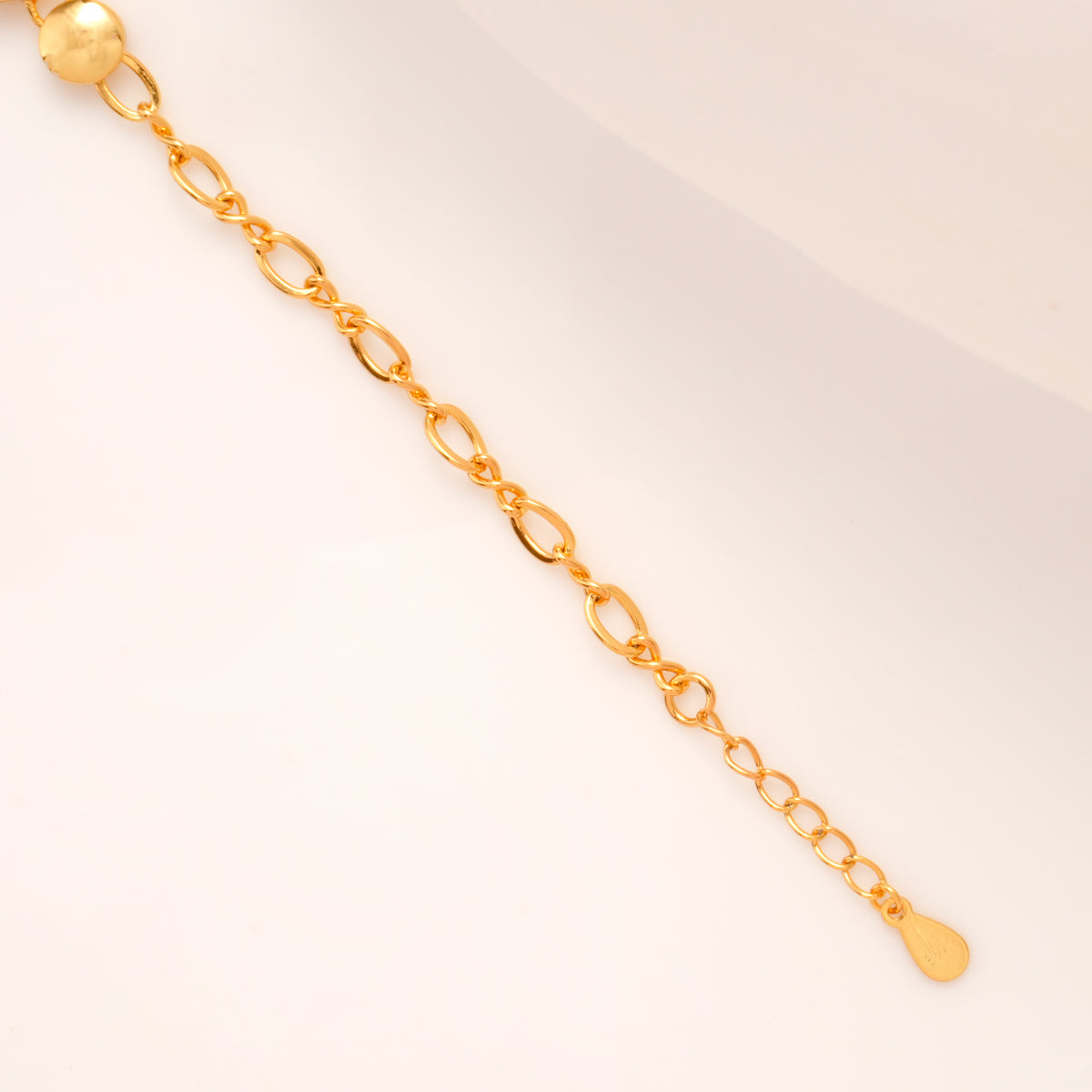 Pearl Gold Overlay Ball Charm Bracelet