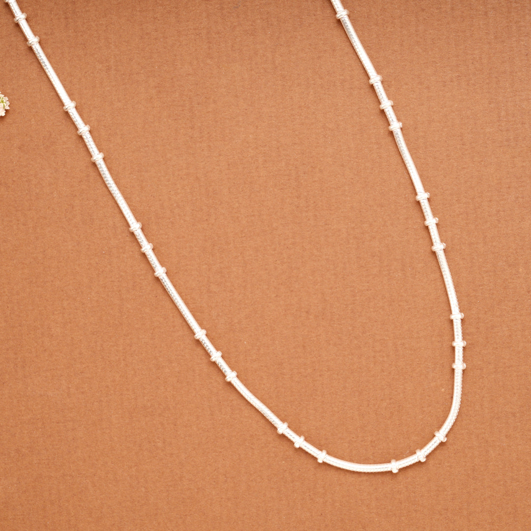 Minimalist Balls Silver Sleek Women’s Chain