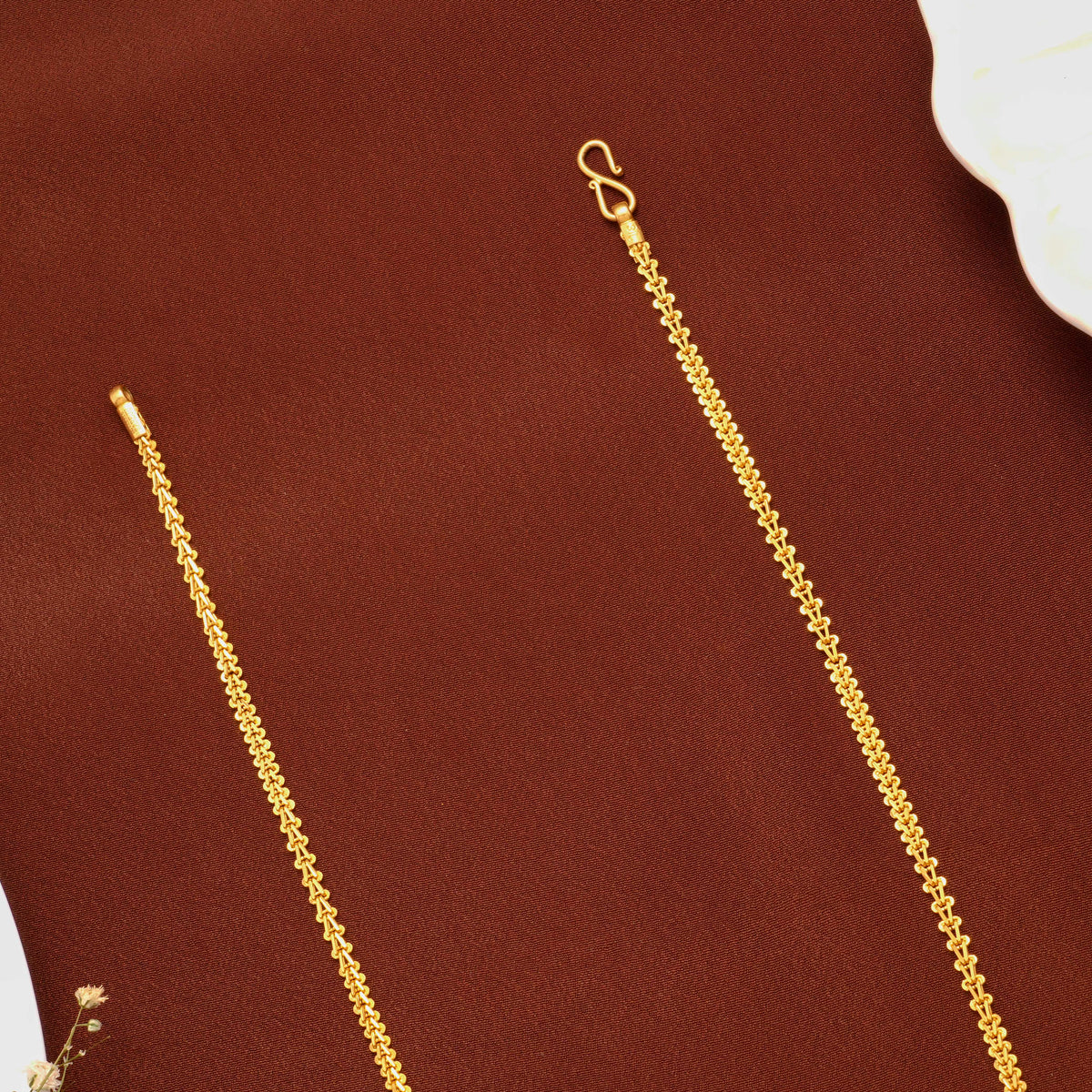 Classic Micro Braid Gold Chain for Women
