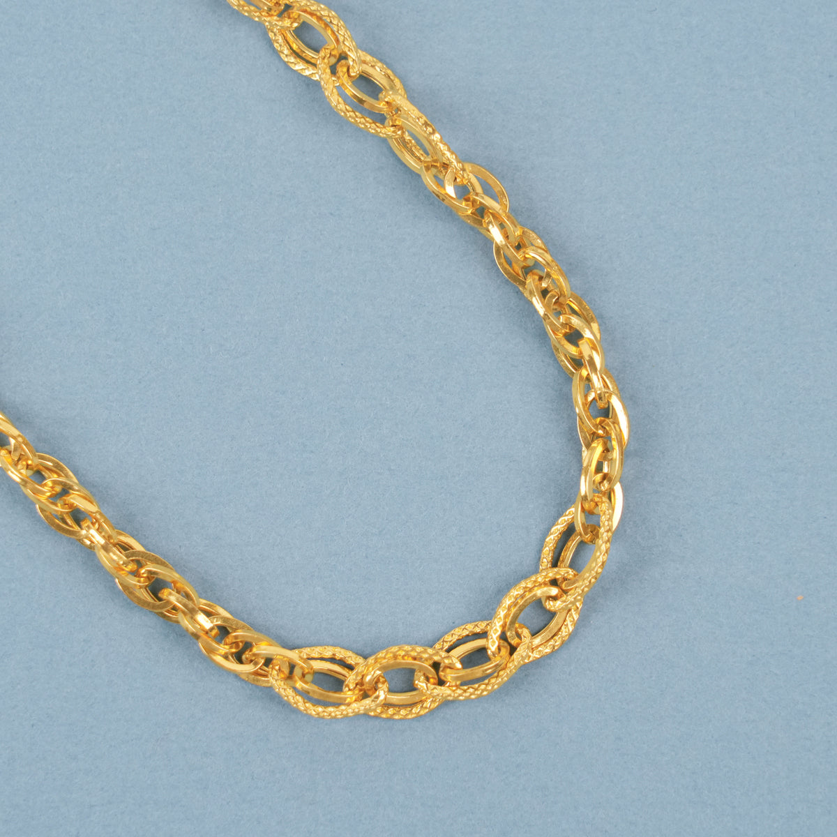 Elegant Gold Double Link Chain