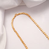 Stylish Lotus Petal Design Golden Chain