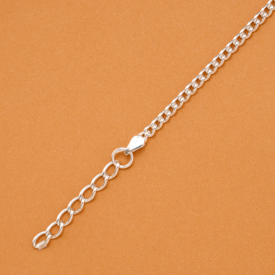 Pink Ice Cream Cup Cake Silver Baby Bracelet