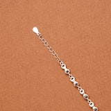Stylish Rectangular Link Women Silver Bracelet