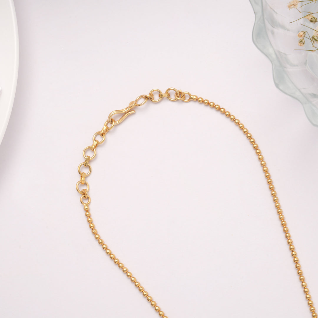 Fancy Turquoise Stones Golden Necklace