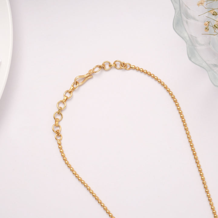 Fancy Turquoise Stones Golden Necklace