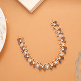Beautiful Colour Stone Statement Golden Necklace
