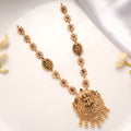 Antique Lakshmi Pendant with Kundan Golden Necklace