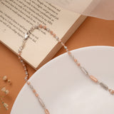 Dual Finish Ball Golden Mala Necklace
