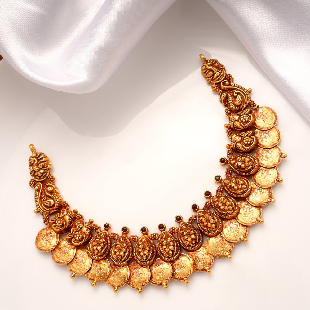 Antique South Indian Golden Choker Necklace