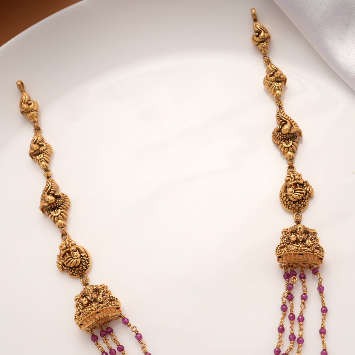 Antique Layered Pink Beads Haram