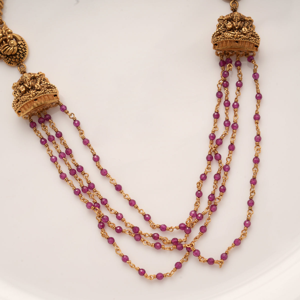 Antique Layered Pink Beads Haram
