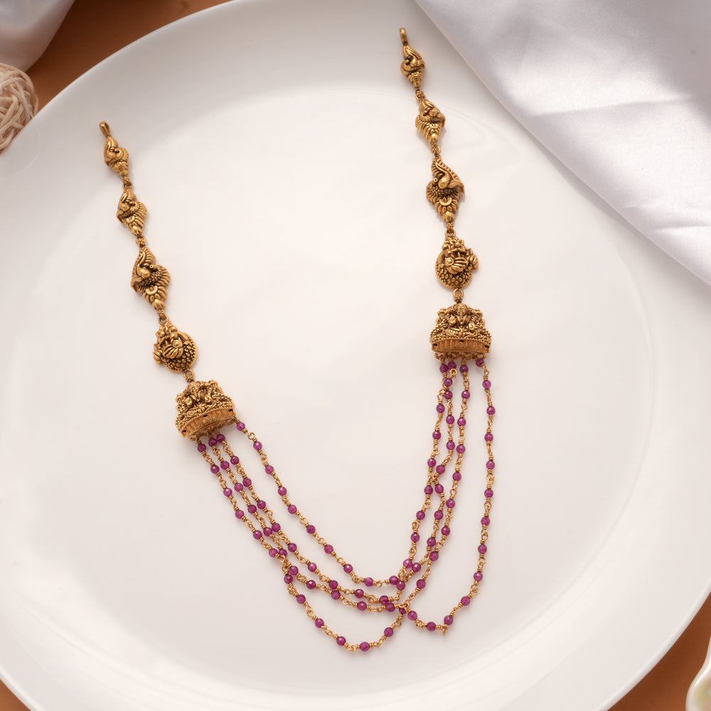 Antique Layered Pink Beads Haram