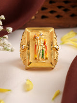 Elegance of Lord Muruga Gold Ring