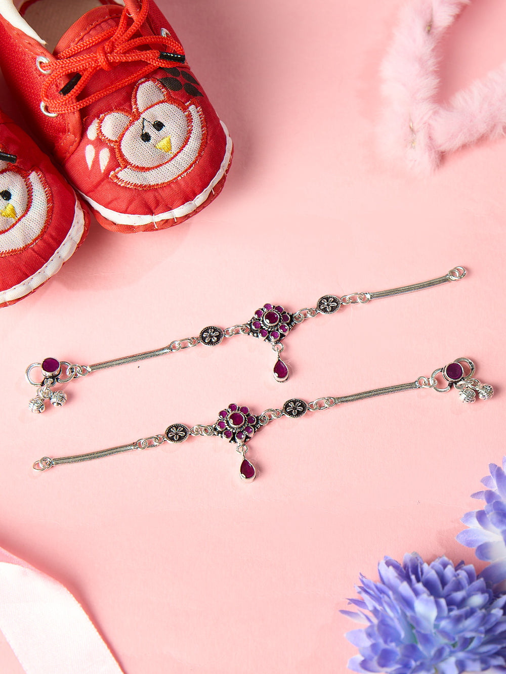 Regal Drops Baby Antique Anklet