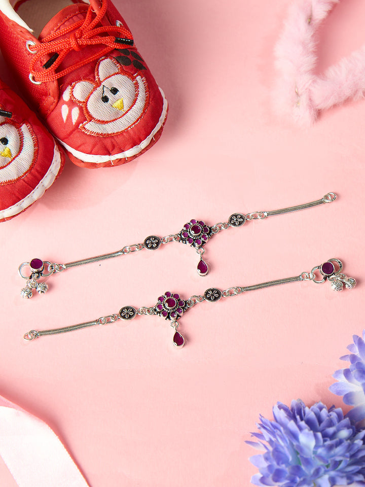 Regal Drops Baby Antique Anklet